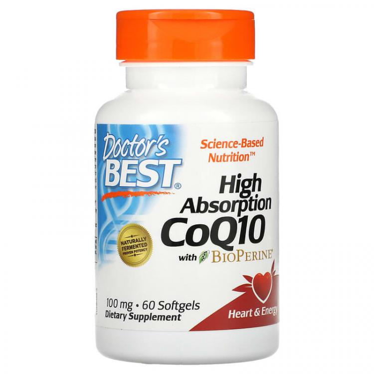 Doctor's best coq10 с bioperine 100 мг 120 овощных капсул