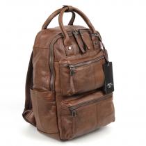 Мужской кожаный рюкзак Dierhoff DF-8128 Браун