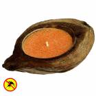  Свеча плавающая в натуральном кокосе с ароматом ЦИТРОНЕЛЛА