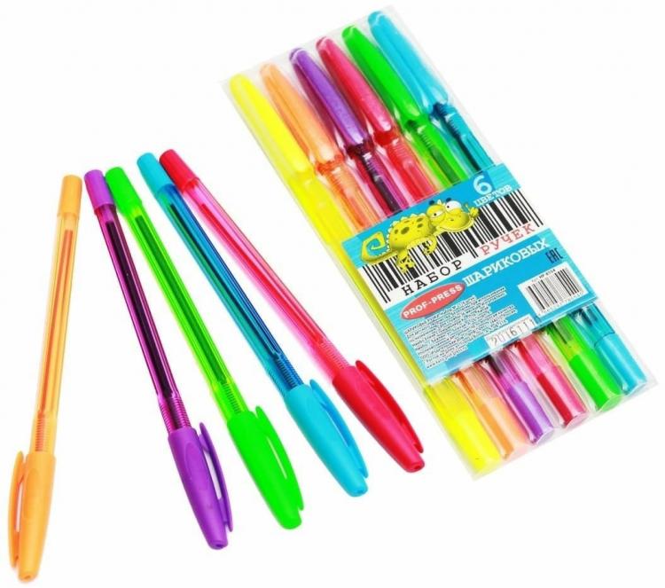 Ручки Шариковые Цветные Набор Купить