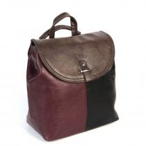 Женская сумка-рюкзак из эко кожи 1004 2095-408 Кофе