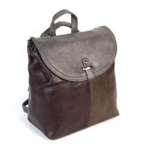Женская сумка-рюкзак из эко кожи 1004 2095-808 Грей