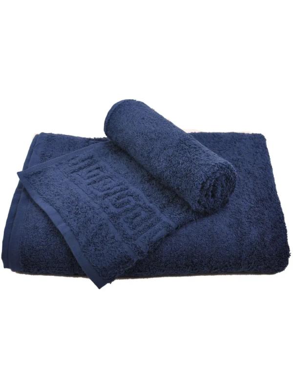 Синие махровые полотенца